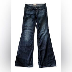 PAIGE Dark Blue Flare & Wide Leg Jeans